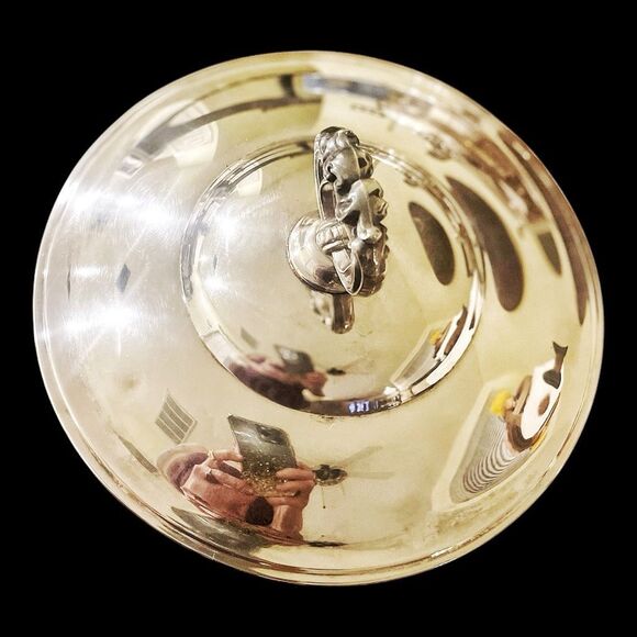 Vintage Poole Silver Company Silver Casserole Serving Dish - Picture 8 of 10